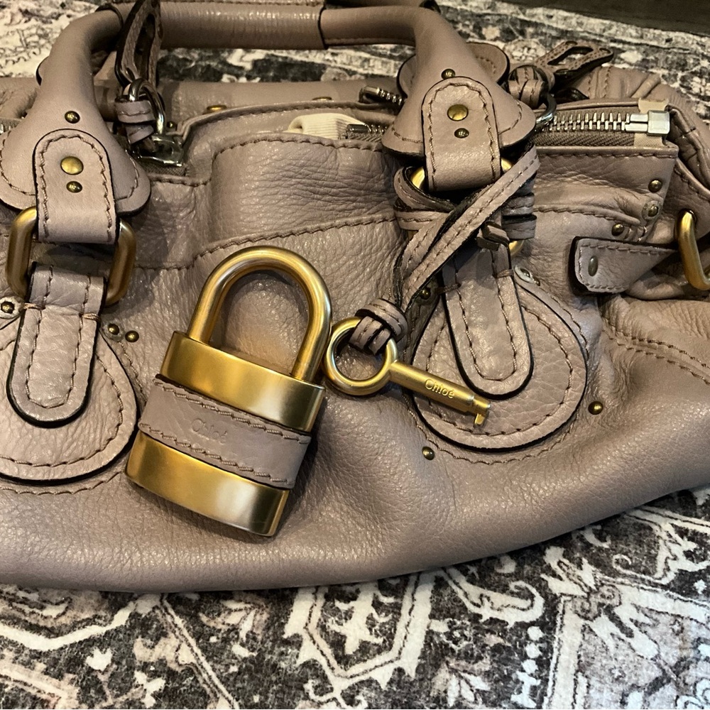 Chloe’ Leather Paddington Handbag w/Crossbody Strap Made in Italy - Picture 13 of 14